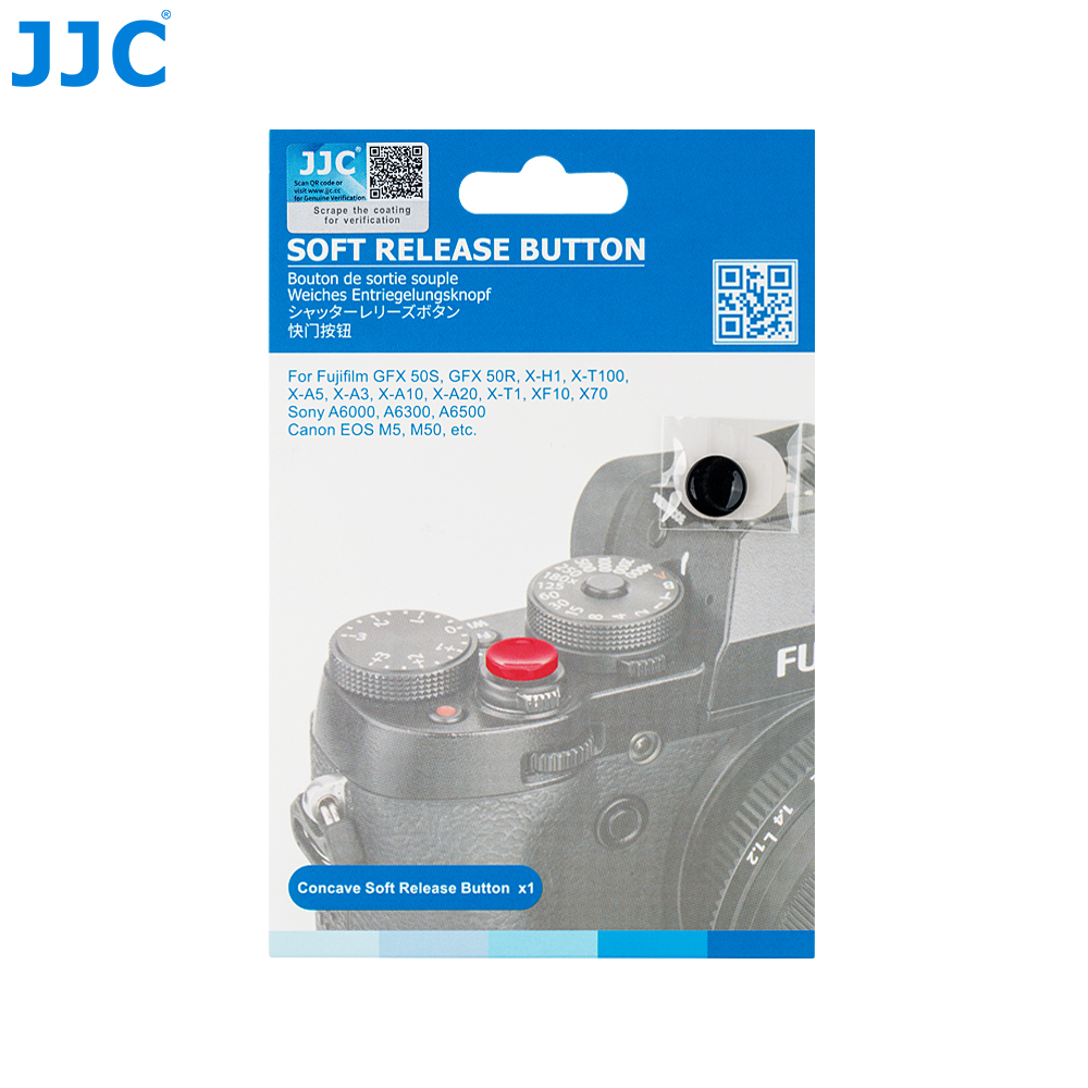 JJC Camera Soft Release Button, Shutter Button for Fuji Fujifilm X-T5 X-T4  X-T3