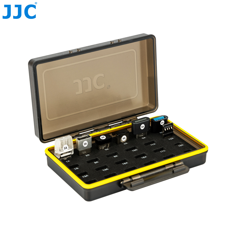 JJC Étui de rangement 2 en 1 pour clé USB et carte mémoire pour 25