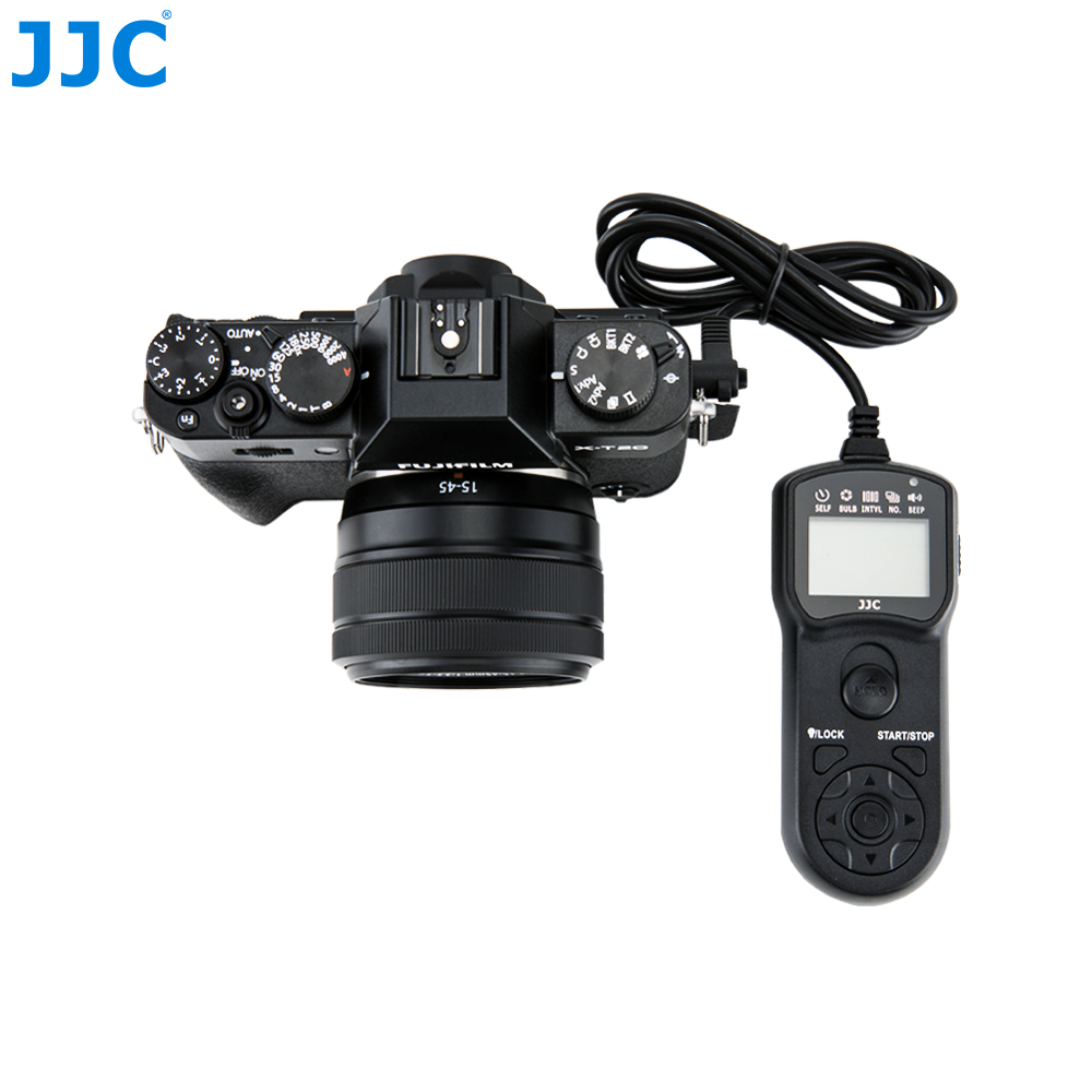 JJC TM-A Wire Multi-Function LCD Timer Remote Control for Canon EOS 5DS R  5DS 1DC 6D 1DX 1D 7D 50D 5D Mark II III IV 1D Mark II N III 30D 20D 20Da  10D