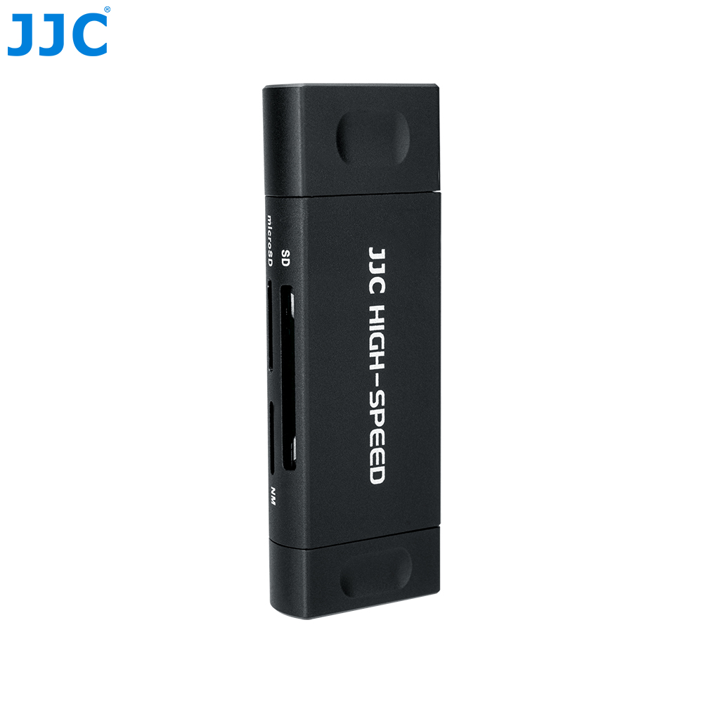  JJC USB 3.0 Huawei NM Nano Memory Card Reader Writer, USB-C 3.0  NM to SD MicroSD/TF Card, Data Transfer Speed up to 90MB/S for Huawei P50  Pocket P40 P30 Pro Nova