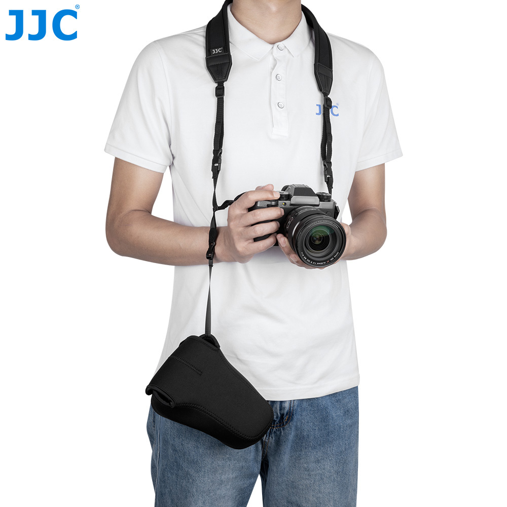 JJC OC-F1BK Ultra Light Neoprene Camera Case for Fuji X-T100 X-T30